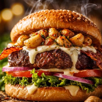 Image of Roasted Garlic Burger