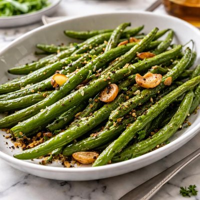 Image of Roasted Garlic Pepper Green Beans