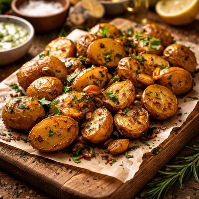 Image of Whole30 Roasted Garlic Potatoes