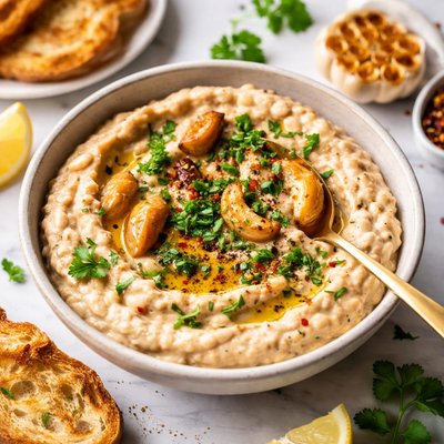 Image of Roasted Garlic White Bean Spread