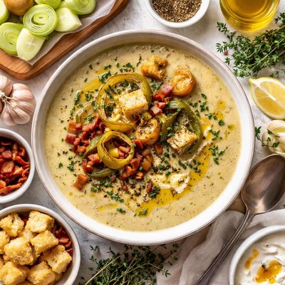 Image of Roasted Leek and Potato Soup Best Recipe Ever