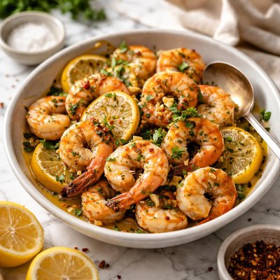 Image of Roasted Lemon Garlic Herb Shrimp