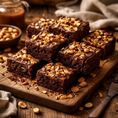 Image of Roasted Peanut Brownie Recipe