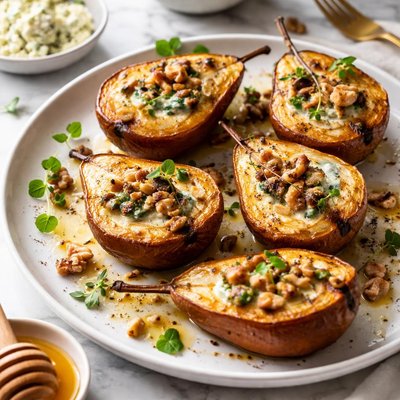 Image of Roasted Pears with Blue Cheese