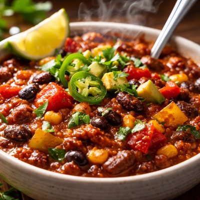 Image of Roasted Pepper Vegetarian Chili