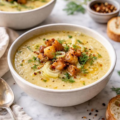 Image of Roasted Potato Fennel Soup