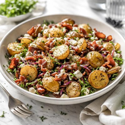 Image of Roasted Potato Salad with Bacon