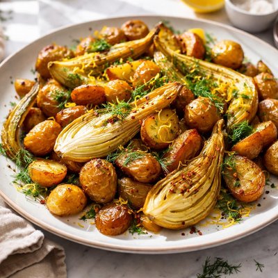 Image of Roasted Potatoes and Fennel