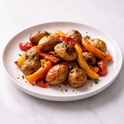 Image of Roasted Potatoes and Peppers
