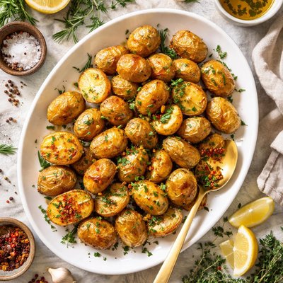 Image of Roasted Potatoes in Olive Oil and Herbs