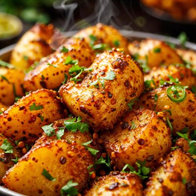 Image of Roasted Potatoes with North Indian Spices