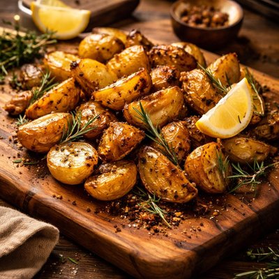 Image of Roasted Potatoes with Rosemary Lemon and Thyme