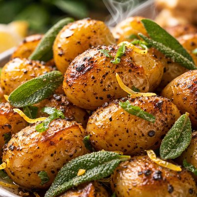 Image of Roasted Potatoes with Sage and Lemon
