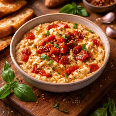 Image of Roasted Red Bell Pepper and Ricotta Sauce