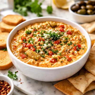Image of Roasted Red Pepper Artichoke Dip