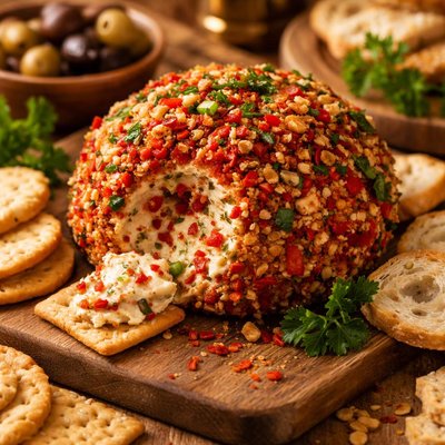Image of Roasted Red Pepper Cheese Ball