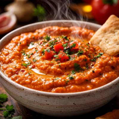 Image of Roasted Red Pepper Garlic Dip
