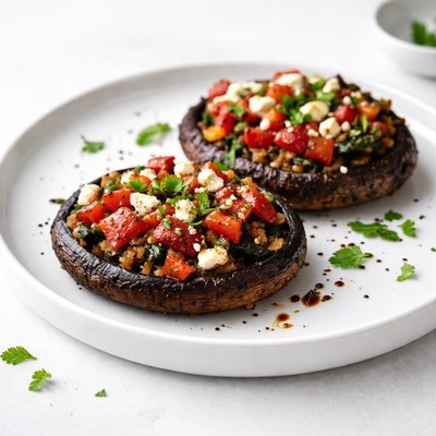 Image of Roasted Red Pepper Portabella Mushrooms