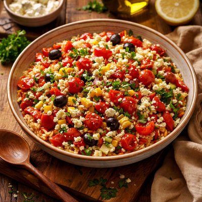 Image of Roasted Red Pepper Rice Salad