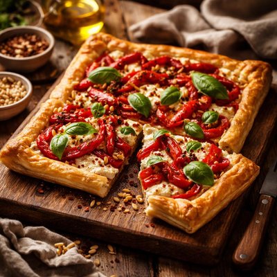 Image of Roasted Red Pepper Tart