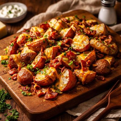 Image of Roasted Red Potatoes with Bacon and Cheese