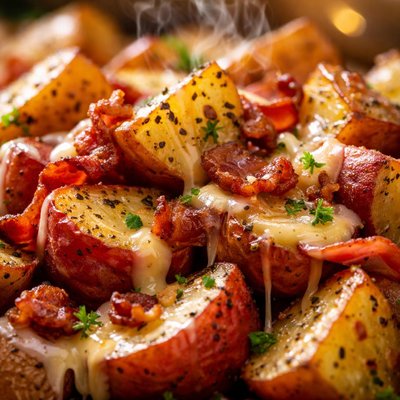 Image of Roasted Red Potatoes with Bacon Cheese