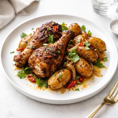Image of Roasted Sephardic Yemenite Chicken with Potatoes