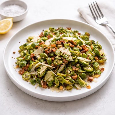 Image of Roasted Shaved Brussels Sprouts