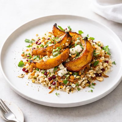 Image of Roasted Squash with Fruited Couscous
