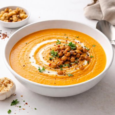 Image of Roasted Sweet Potato Garlic Soup