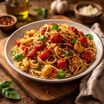 Image of Roasted Tomato and Garlic Pasta