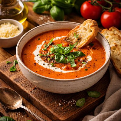 Image of Roasted Tomato Basil Soup
