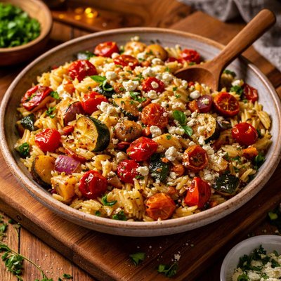 Image of Roasted Vegetable Orzo Medley
