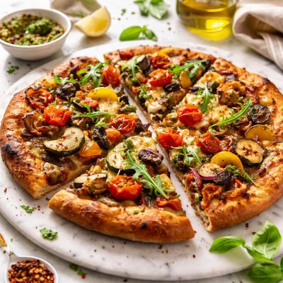 Image of Roasted Vegetable Pizza