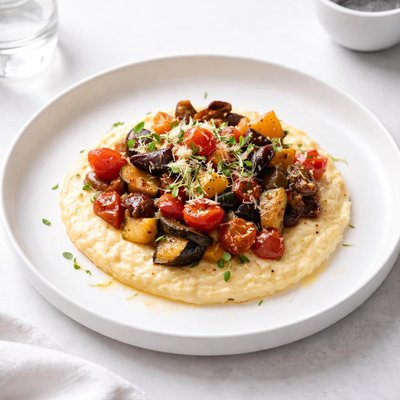 Image of Roasted Vegetable Ragout with Polenta