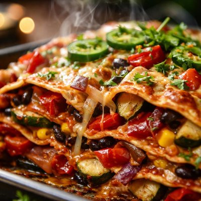 Image of Roasted Vegetable Tortilla Bake