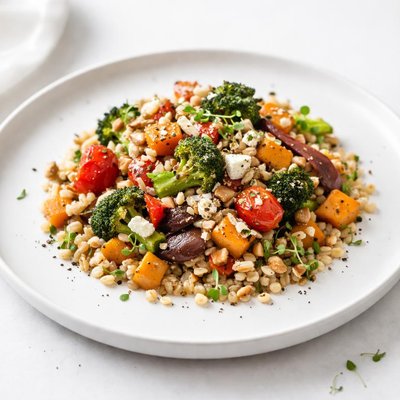 Image of Roasted Veggies Barley Salad