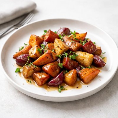 Image of Roasted Winter Root Vegetables with Apple Cider