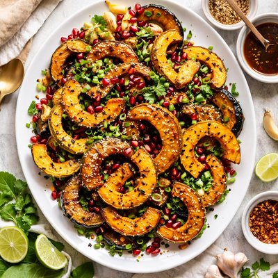 Image of Roasted Winter Squash with Soy Maple Glaze
