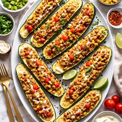 Image of Roasted Zucchini Boats