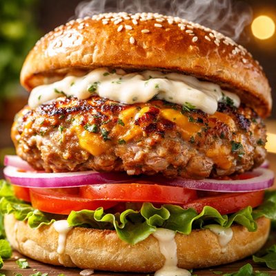 Image of Rockin Cheddar Ranch Turkey Burgers