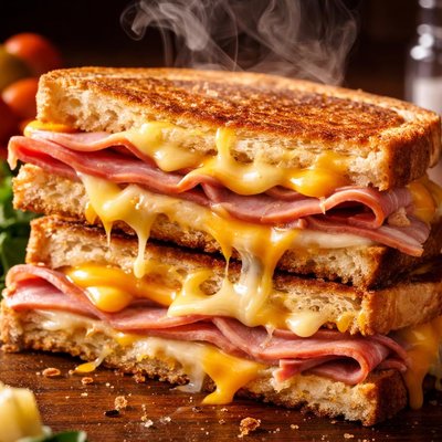 Image of Rockin Grilled Ham and Cheese