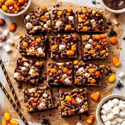 Image of Rocky Road Halloween Squares