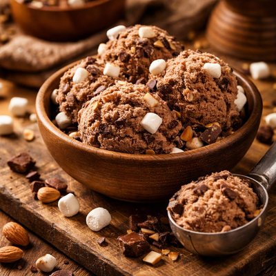 Image of Vegan Rocky Road Ice Cream