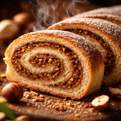 Image of Rolled Hazelnut Bread