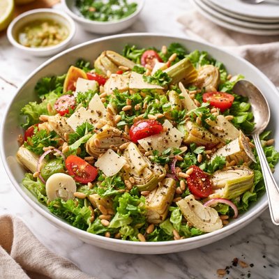 Image of Romaine Palm and Artichoke Salad