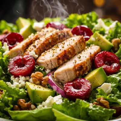 Image of Romaine Turkey and Cherry Salad