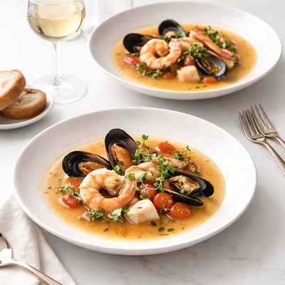 Image of Romantic Seafood Soup for Two