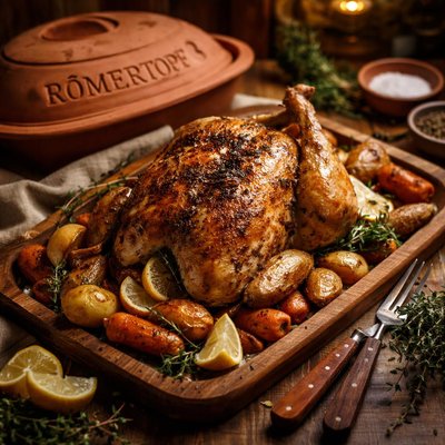 Image of Romertopf Roasted Chicken
