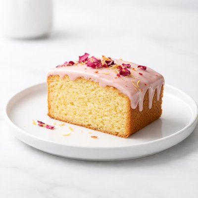 Image of Rose Lemon Glazed Cake
